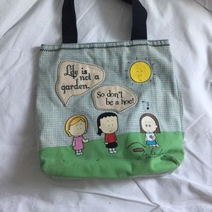 Angry Little Girl tote bag